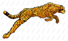 Realistic Cheetah Cartoon Clip Art Image